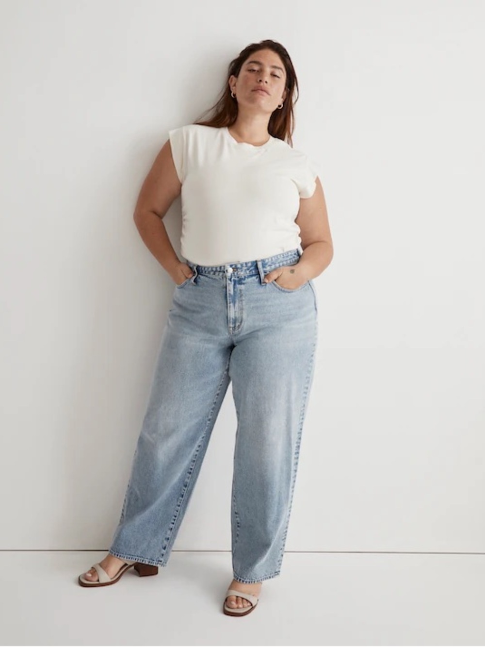 Madewell Plus Curvy Baggy Straight Jeans Plus Size 18W